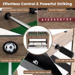 Goplus 2-in-1 Swivel Multi Game Table, 48” Combo Game Table with Foosball & Pool for Adults, Indoor Outdoor Combination Arcade Table for Home Game Room Party