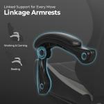 NEO CHAIR Video Gaming Chair with Footrest High Back Ergonomic Comfortable Office Computer Desk with Lumbar Support Height Adjustable with PU Leather Recliner for Adults Women Men (White)