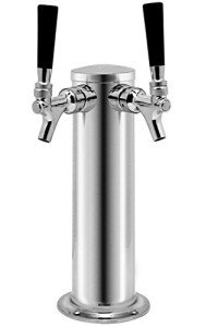 Double Tap Stainless Steel Kegerator Tower 3