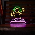 USB Neon DJ Player Sign for Man Cave Decor