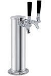 Double Tap Stainless Steel Kegerator Tower 3