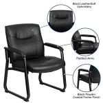 Big & Tall Executive Leather Reception Chair