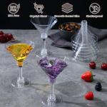 40 Pack Plastic Martini Glasses for Any Celebration