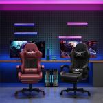 Gamtimer High Back Gaming Chair with Footrest