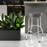 Big Red Torin Swivel Bar Stool - Chrome Legs