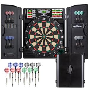 Arachnid Titanium 5400 Electronic Dartboard Cabinet Set