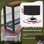 Caotpe Bar Height Table Long Bar Table Solid Wood Farmhouse Bar Table Industrial Long Bar Height Table for Kitchen Coffee Shop, No Stool(95" L x 15.7" W x 41.3" H)