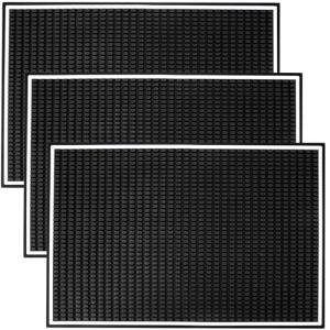 Jucoan Non-Slip Rubber Bar Mats – 3 Pack