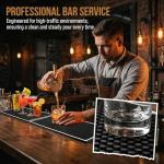 Jucoan Non-Slip Rubber Bar Mats – 3 Pack