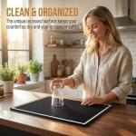 Jucoan Non-Slip Rubber Bar Mats – 3 Pack