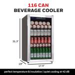 Honeywell 115 Can Mini Fridge with Glass Door