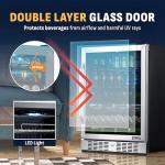 NewAir 24" Stainless Steel Beverage Fridge