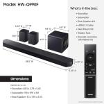 Samsung HWQ990F 11.1.4 Channel Q-Series Soundbar with Subwoofer and Rear Speakers