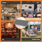 ZJWZLG Bar Mat 2Pcs Gray 11.8 * 5.9in, Prevent Cups and Glasses from Sliding and Protect The Surface of The Table from Being Easily Damaged, Suitable for Bars, Home Bars and Coffee Bars.