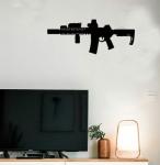 Gun Pistol Light Wall Decor Neon Sign Man Cave 3D LED Silhouette Gun Accessories Statue Christmas Valentine Birthday Gifts Home Bedroom Game Room 16 Colors Dimmable Night Lights 17.3"x6.7"