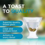 Bartesian Cocktail Glass Sets - Stemless Margarita Drinking Glassware for Cocktails & Mocktails - Bar Glasses for Martini, Margarita, Pina Colada, Whiskey Sour, Old Fashioned - Set of 2