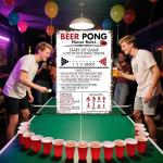 Beer Pong House Rules Vintage Metal Games Tin Signs Funny Classic Beer Pong Decor Poster - Man Cave, Garage, Bar, Office & Pub Club Aluminum Decor Plaque 8x12 Inch