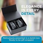 Bartesian Cocktail Glass Sets - Stemless Margarita Drinking Glassware for Cocktails & Mocktails - Bar Glasses for Martini, Margarita, Pina Colada, Whiskey Sour, Old Fashioned - Set of 2