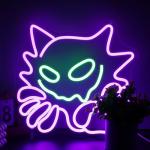 Anime Neon Wall Sign for Man Cave Decor
