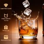 FTYSTALL Whiskey Glasses Set of 6, 12 oz Crystal Rocks Glass, Old Fashioned Bourbon Glass for Cocktail, Scotch and Vodka for Men Women, Clear Lowball Short Drinking Glasses, Anniversary Birthday Gifts