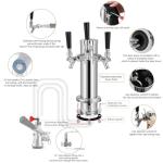 Triple Tap Stainless Steel Draft Beer Tower