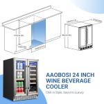 24 Inch Dual Zone Wine and Beverage Cooler
