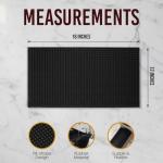 Wishmart Non-Slip Rubber Bar Mat Set of 2