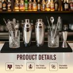 Wishmart Non-Slip Rubber Bar Mat Set of 2