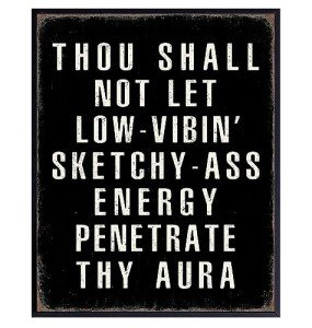 Funny Motivation Quotes Wall Art - Unframed 8x10