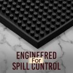 Wishmart Non-Slip Rubber Bar Mat Set of 2