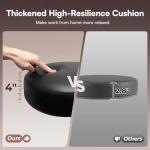 Adjustable Drafting Chair with Foot Rest - Black