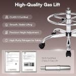 Adjustable Drafting Chair with Foot Rest - Black