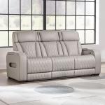 Boyington Light Gray Power Reclining Sofa with USB