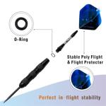 12-Piece Professional Steel Tip Dart Set