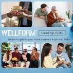 12-Piece Professional Steel Tip Dart Set