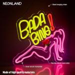 Bada Bing Neon Girl LED Sign for Man Cave