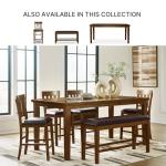 RaleHadd 26" Faux Leather Barstool Set, Brown