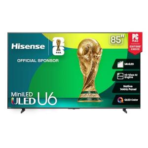 Hisense 85" U6 Mini-LED 4K Smart TV