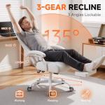 Ergonomic Gaming Chair with Adjustable Footrest