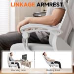 Ergonomic Gaming Chair with Adjustable Footrest