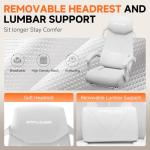 Ergonomic Gaming Chair with Adjustable Footrest