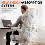 Ergonomic Gaming Chair with Adjustable Footrest