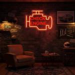Dimmable Check Engine Neon Sign for Man Cave