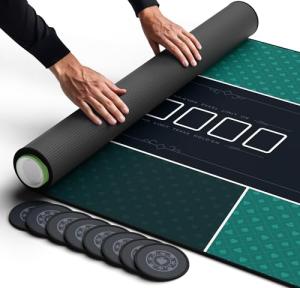 Newverest 70" Poker Table Top with Coasters