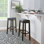Stylish Black Bar Stool for Your Man Cave