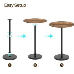 Round Counter Height Bar Table Set of 2