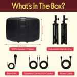 Pyle 300W Bluetooth DJ Speaker Mixer Bundle