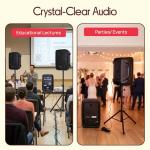 Pyle 300W Bluetooth DJ Speaker Mixer Bundle