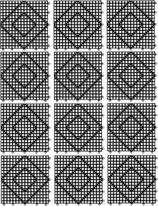 San Jamar Interlocking Bar Mats – Black Set of 12