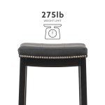 Stylish Black Bar Stool for Your Man Cave